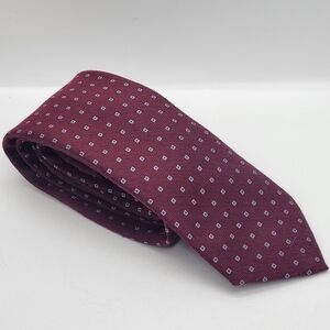 Jos. A. Bank Reserve Burgundy Silk Tie Executive Collection Brand New $69.50